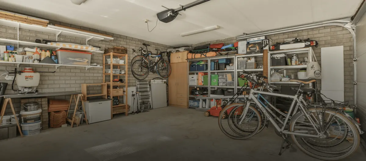 Organized garage after a decluttering service